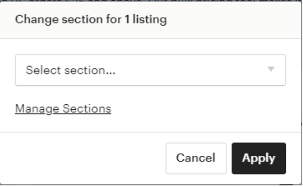 Create new Etsy shop sections - How to guide