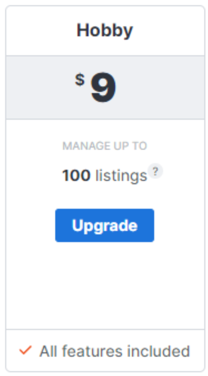 Image showing the hobby plan