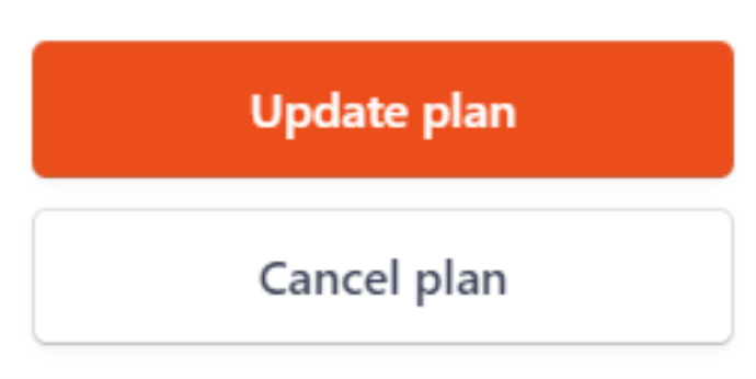 Image showing the update plan button
