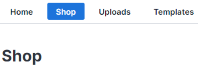How to get to the Shop page on Shop Uploader