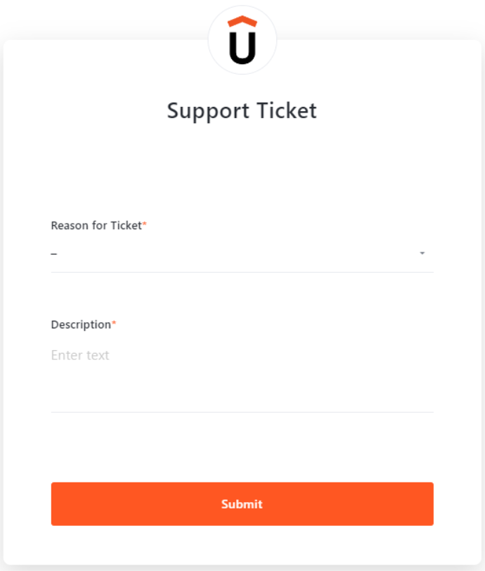 Image showing the support ticket Image showing the support ticket