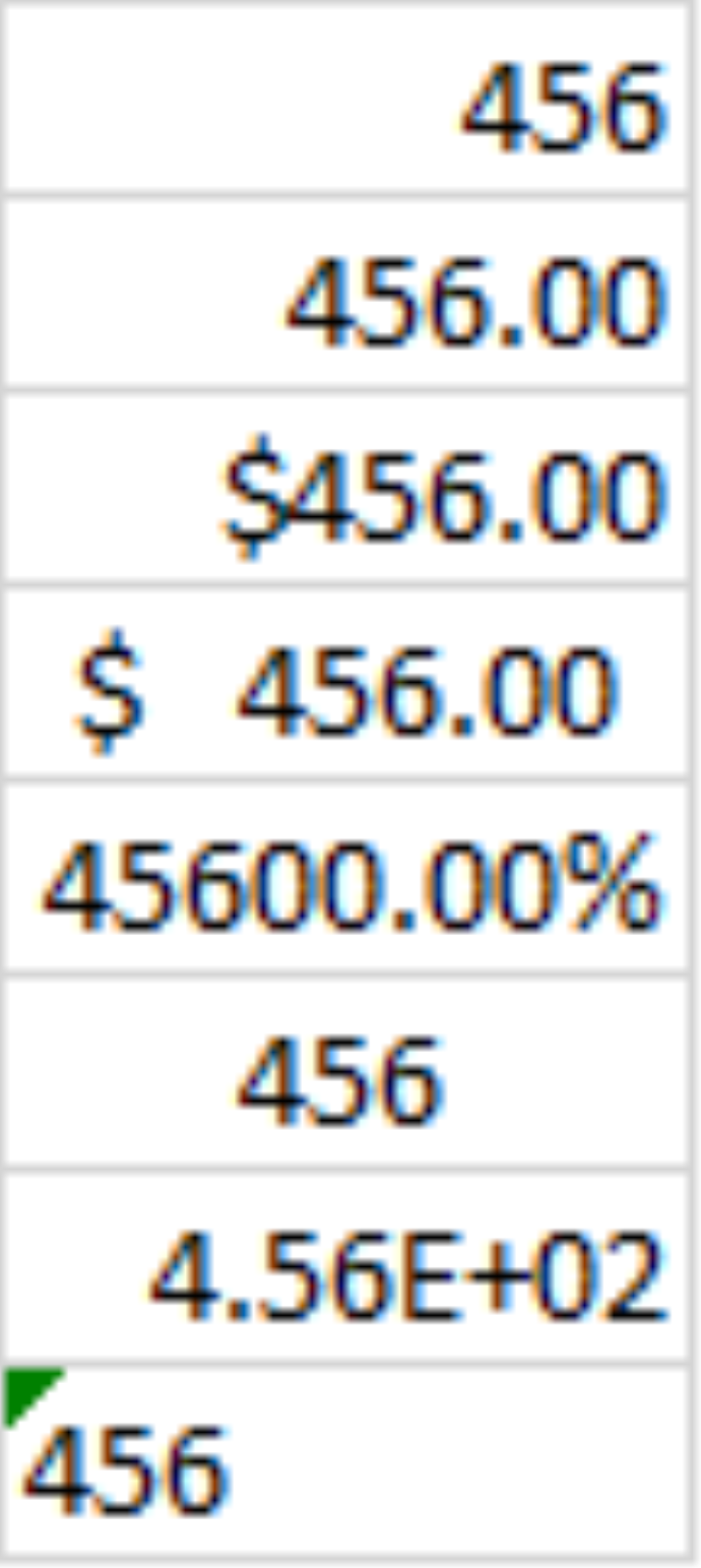 Image showing unformatted information