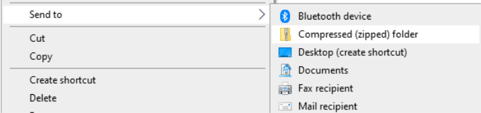 Image showing how to zip files Image showing how to zip files