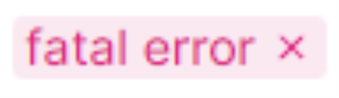 Image showing the fatal error status Image showing the fatal error status